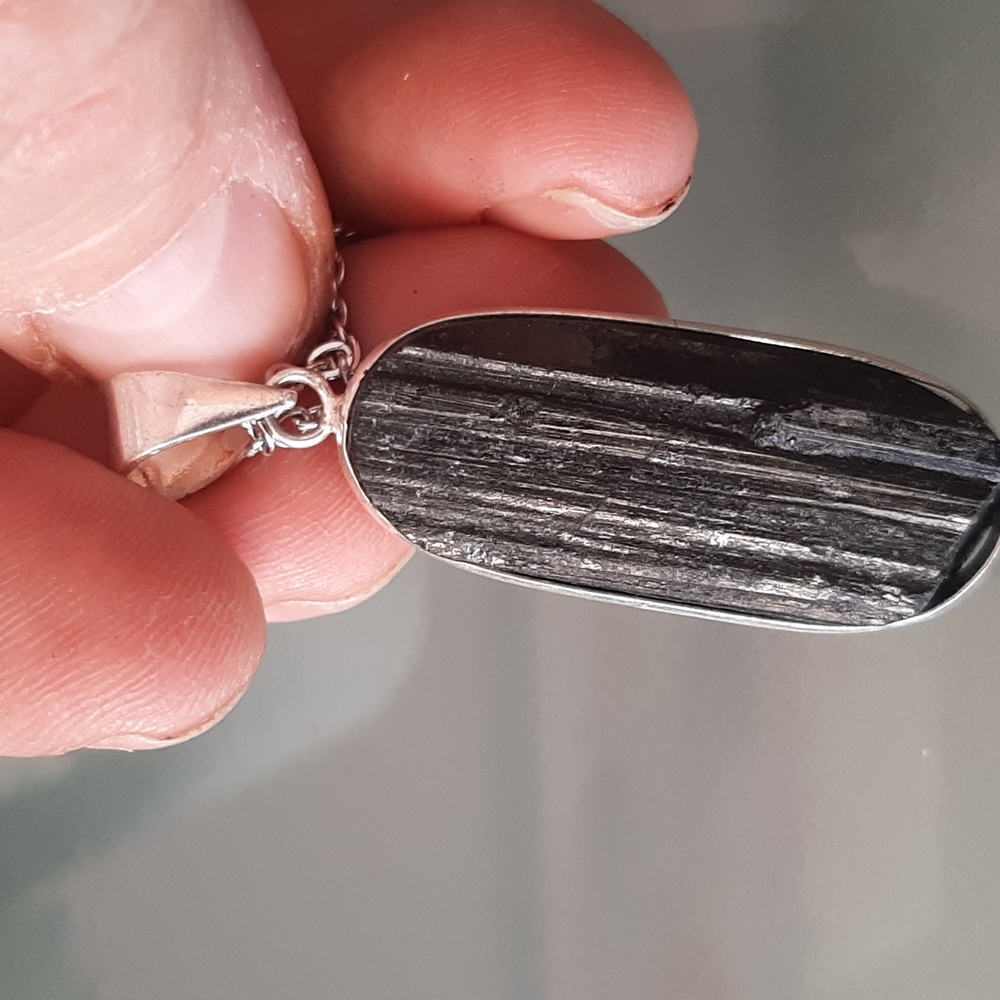 Black Tourmaline Pendant Necklace